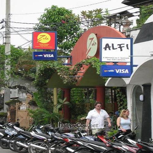 Front at Zula Vegetarian Paradise in Seminyak