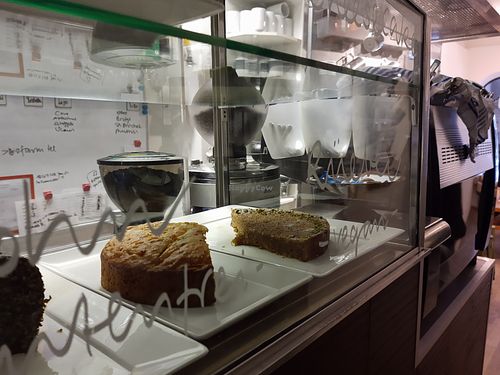 Cake selection at Kaffee Montag in Bern