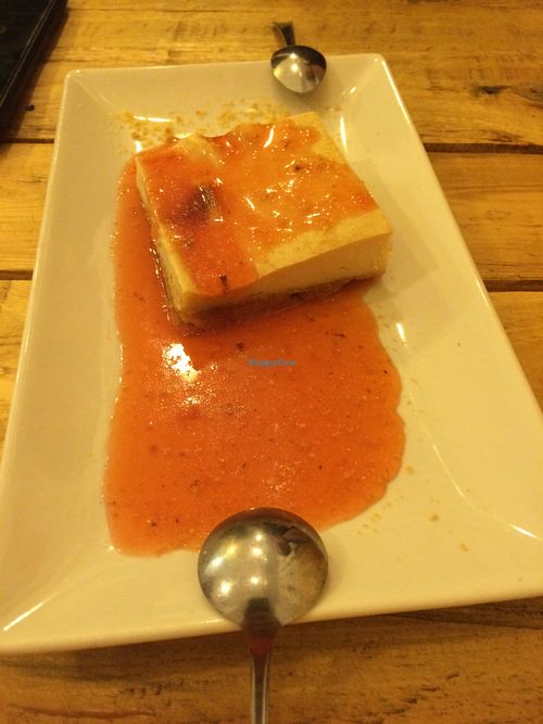 Cheesecake at Masa Madre in Madrid