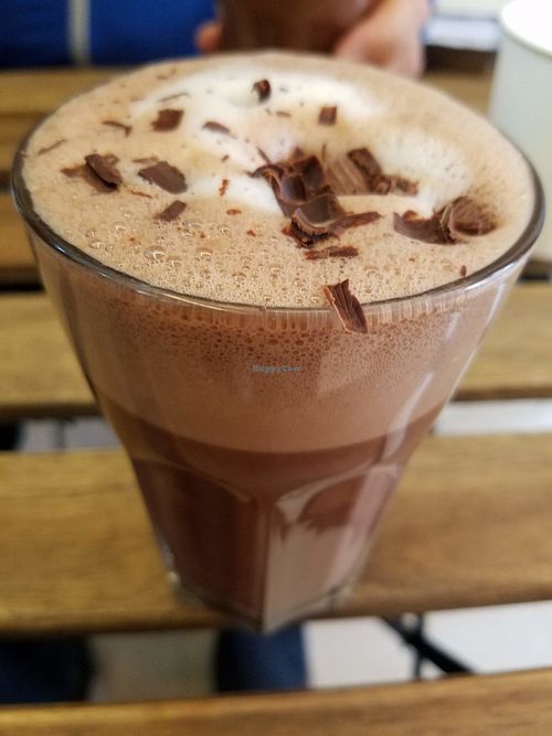 Hot cocoa with orange and spices at Bunny's Deli in Madrid