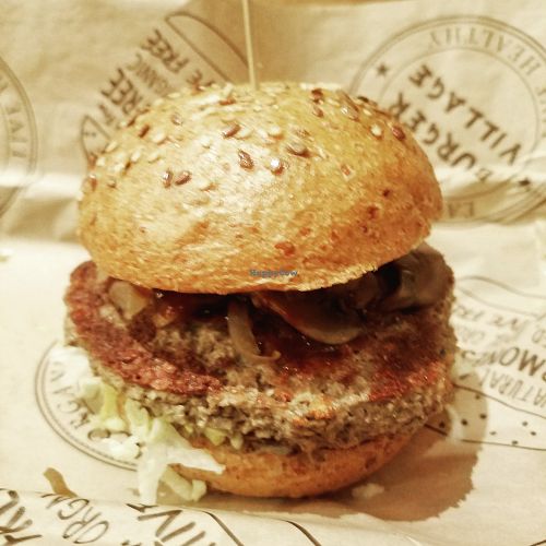Impossible burger at Burger Village in Hicksville