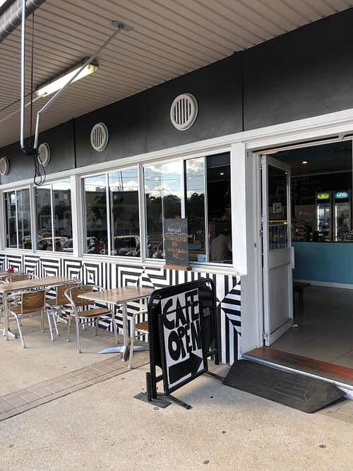The entrance at Caleidoscope Cafe in Rydalmere