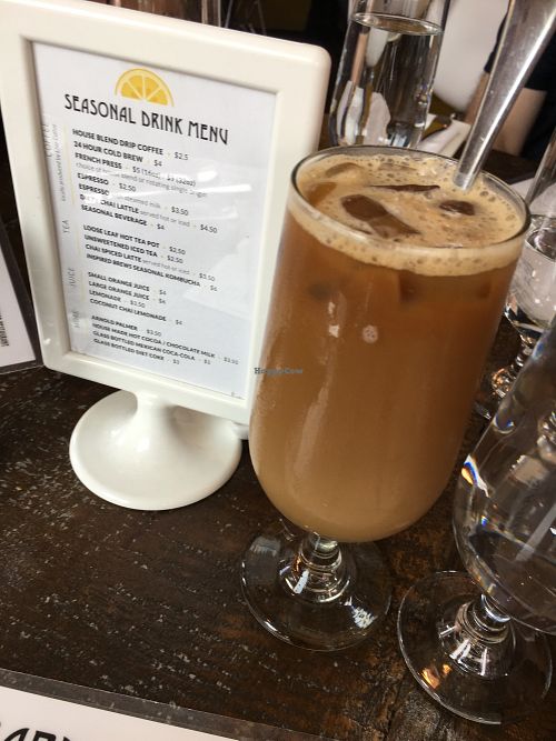 Almond milk dirty chai at Girard in Philadelphia