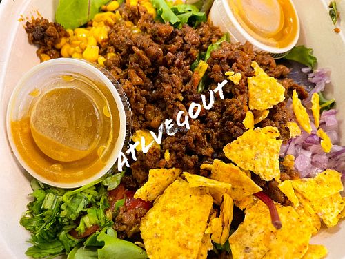 Taco bowl with beyond meat   at Upbeet in Atlanta