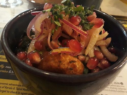 Bombay Ragda Patrice - vegan side dish at Chai Naasto in Beckenham