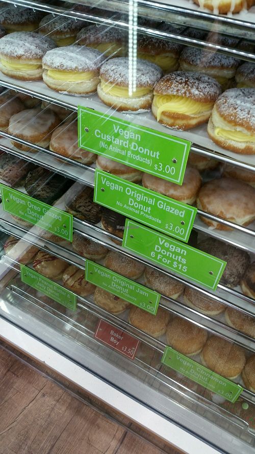 vegan section at Daniel's Donuts - Springvale in Springvale