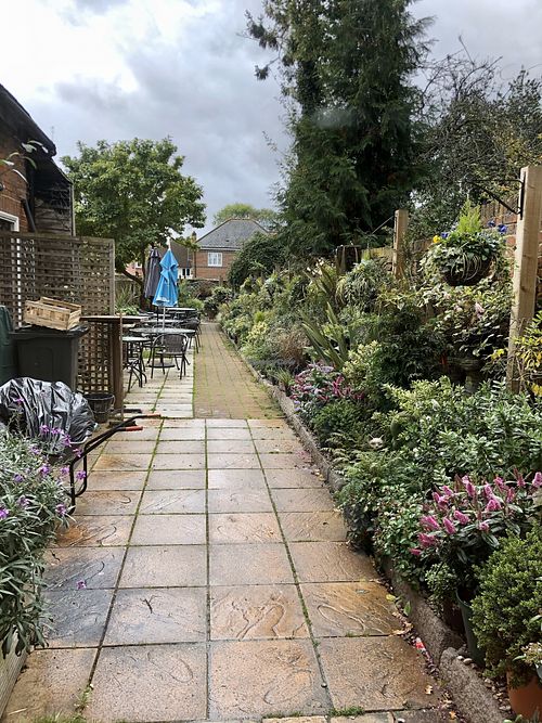 The secret garden at Clock House in Coggeshall