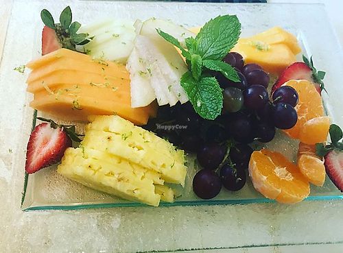 fruit and cheese plate (vegetarian) at Wynn Hotel - Jardin in Las Vegas
