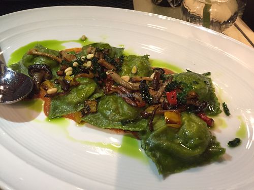 Spinach & Kale Ravioli at Wynn Hotel - Jardin in Las Vegas