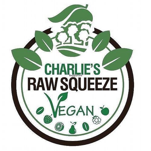 Logo at Charlie's Raw Squeeze in Maroochydore