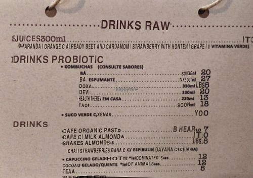 Drinks  at Raw Porto Alegre in Porto Alegre