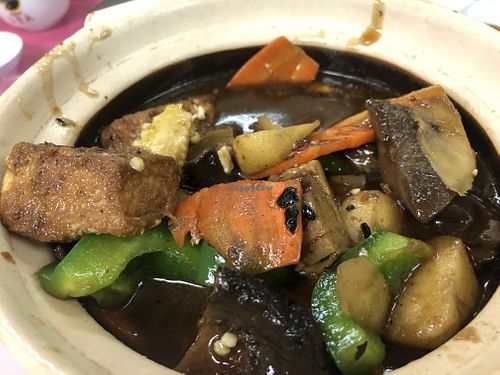 Braised clay pot tofu at Wan Fo Yuan in Kuala Lumpur