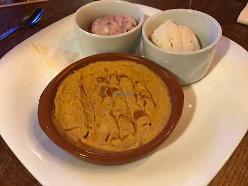 Pumpkin cheesecake with homemade icecream =0) at Two Wolves Kitchen in Brighton