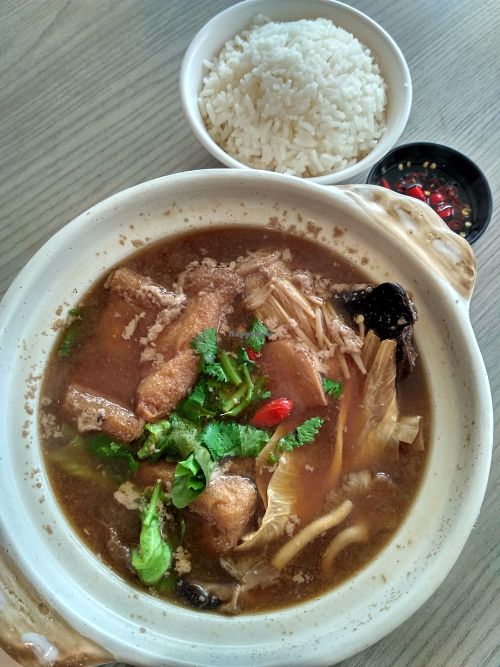 Shrooms Bak Kut Teh for $8.8 at Truly Vegetarian in Central Singapore
