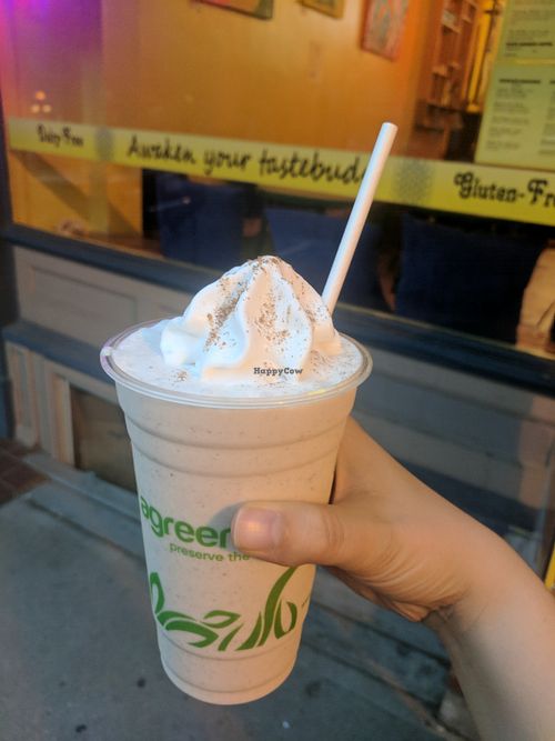 Coconut Chai Milkshake at The Enlightened Coconut in Nelson