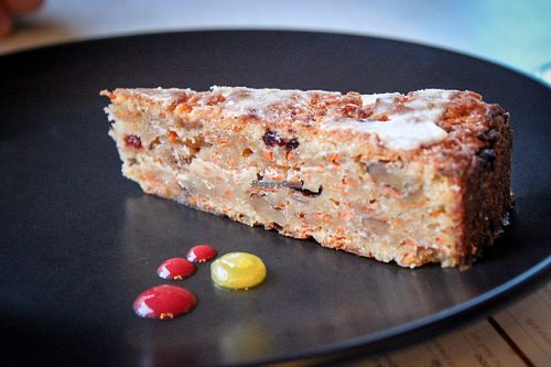 carrot cake at Green Cuisine in Minsk