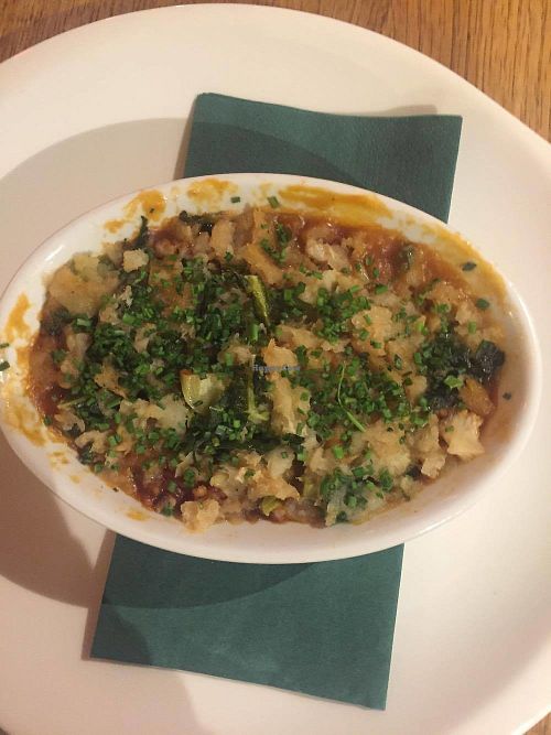 Vegan shepherd's pie at The Horse and Jockey in Lichfield