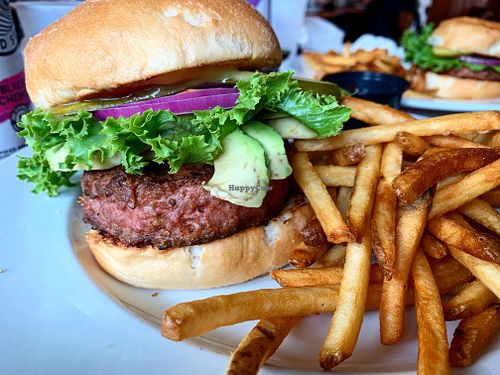 Beyond burger  at Bocce Beach Restaurant & Bar in Fire Island