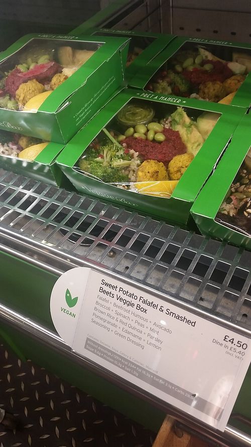 VEGAN options at Pret A Manger - Bridge St Arcade in Cardiff