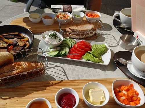 Veganized breakfast for two at Cafe Pause in Freudenstadt