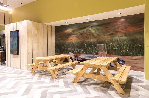 Dining Area at Full House Organic in Greenvale