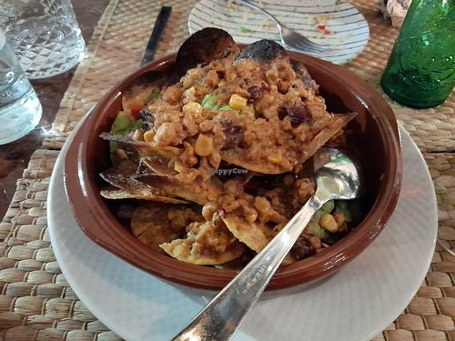 Vegan nachos at Mamarosa in Altea