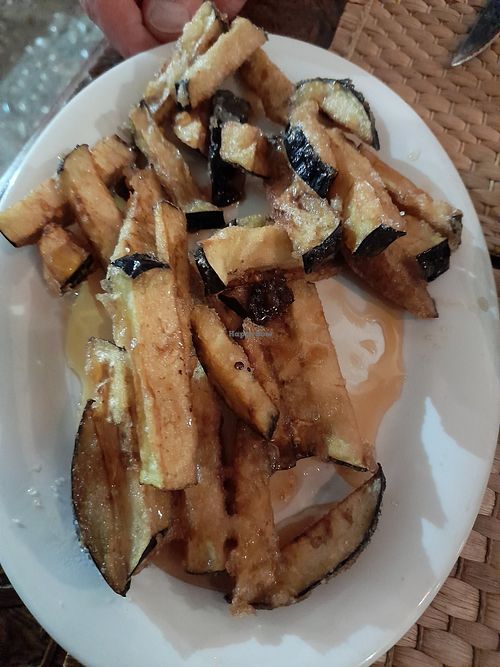 Vegan baked aubergines at Mamarosa in Altea