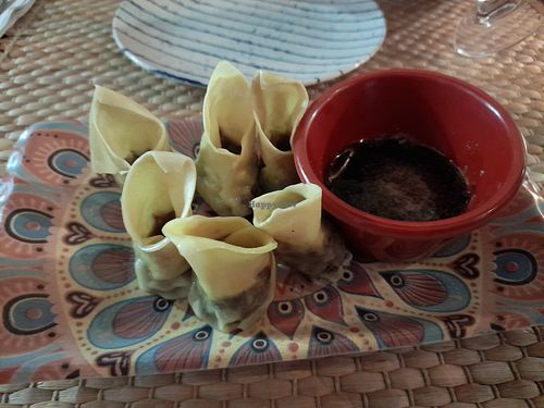 Vegan wontons at Mamarosa in Altea