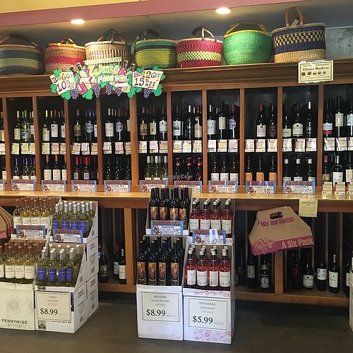 organic wines at Natural Selection Food & Wine in Grass Valley
