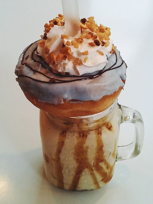 Banana Caramel Galaxy Freakshake w/ Donut at V-Box in Ghent