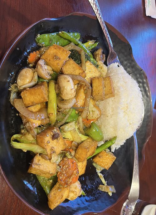 Lemongrass tofu  at Pho Kim Chi in Poulsbo