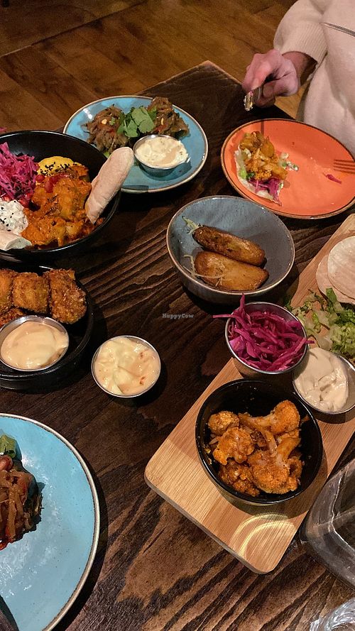 selection of tapas!  at The Tipsy Vegan in Cambridge