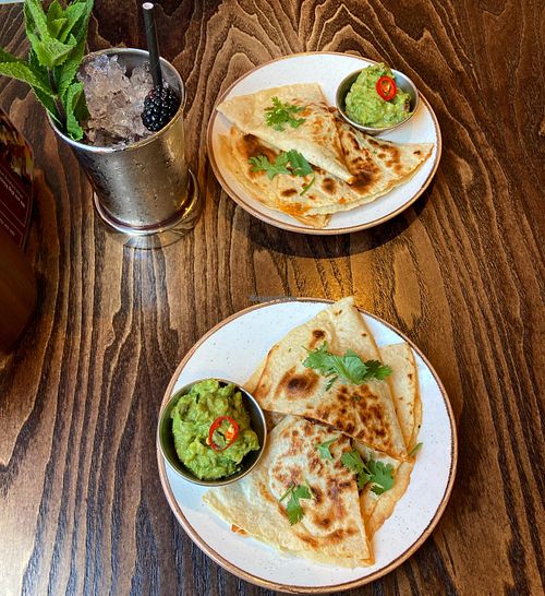 GF quesadillas   at The Tipsy Vegan in Cambridge