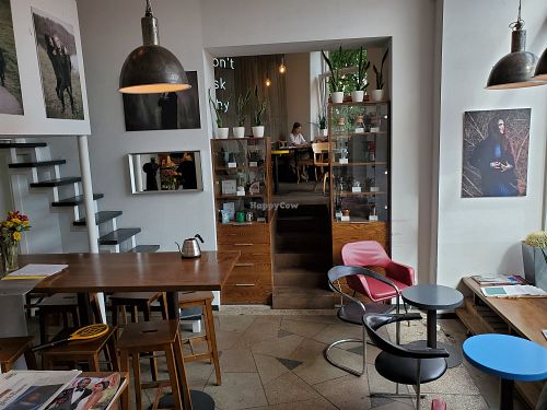 Inside at Elska Coffee in Vilnius
