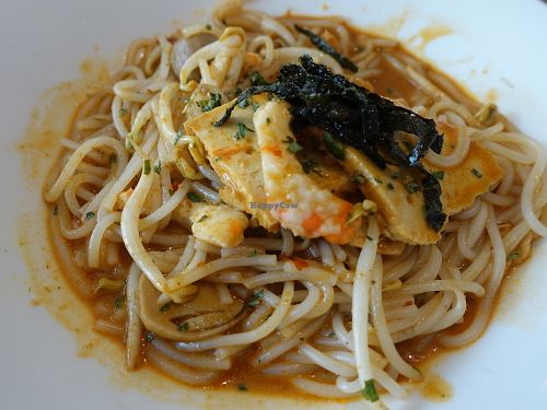 Stir fried Laksa at Lotus Vegetarian 莲心 - Tai Seng in Central Singapore
