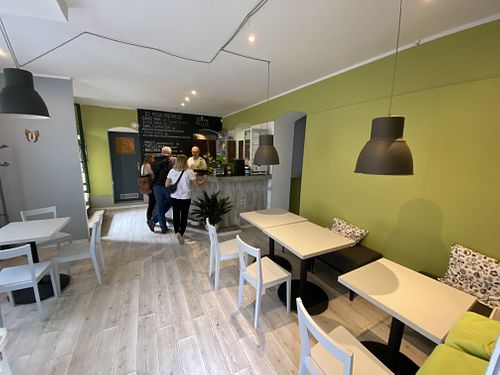 Inside the restaurant at Zielona Micha in Poznan