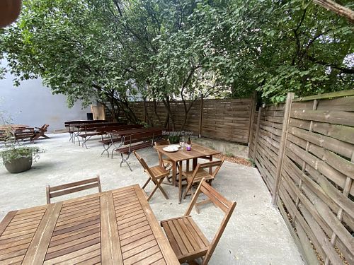 Nice patio garden  at Zielona Micha in Poznan