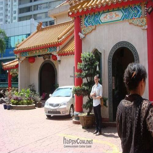 Front side of monastery at Dharma Realm Guan Yin Sagely Monastery in Kuala Lumpur