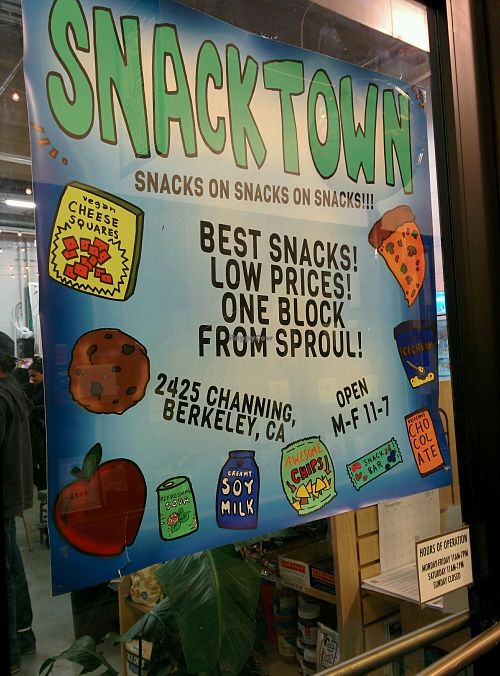 Snacktown. Making vegan eating easy, tasty & fun. at Snacktown at the Berkeley Animal Rights Center in Berkeley