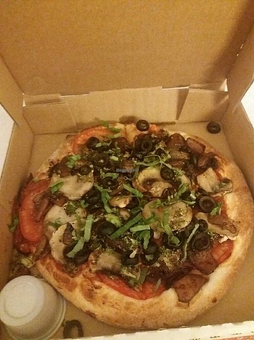 white out pizza at Extreme Pizza in Arlington