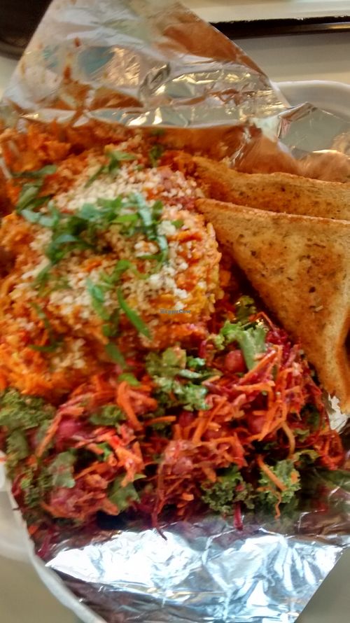 The daily special on Mondays is lasagna.  It is soft and delicious and loaded with carrots. :)  Comes with garlic bread and salad. at Good Stock in Edmonton