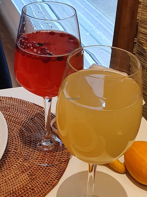 Home made and delicious kombuchas! at The Sacred in Zurich