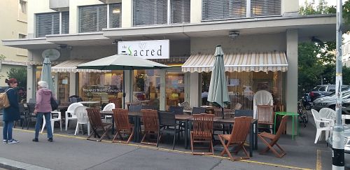 Entrance at The Sacred in Zurich