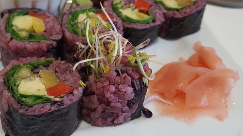 Green rolls - my favourite dish at Kaya Vegan Foods in Surbiton