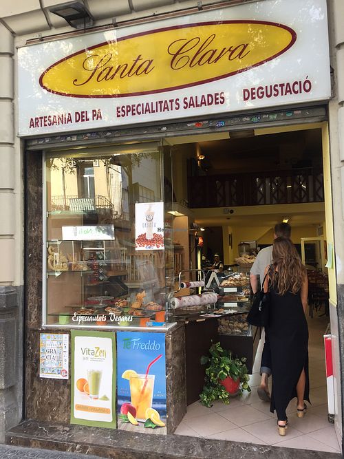store front at Santa Clara Bakery  in Barcelona