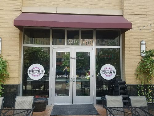 entrance at Pete's New Haven Style Pizza in Arlington