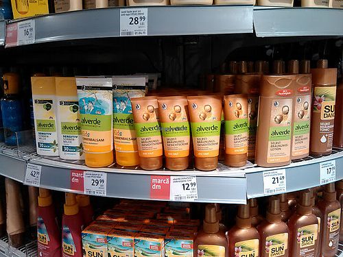 Alverde own brand has many vegan items at DM Drogerie Markt - Piata Victoriei in Timisoara