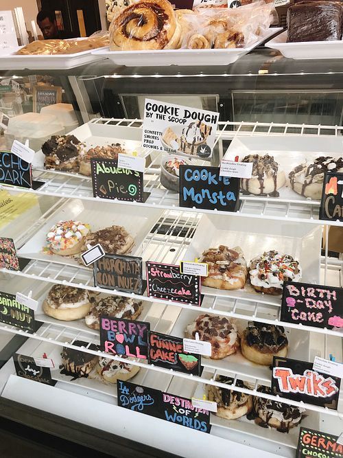 everything vegan :) at Cinnaholic in Los Angeles