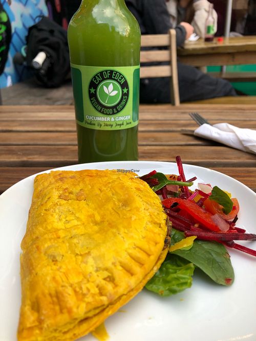 Calalloo patty at Eat of Eden in South West London