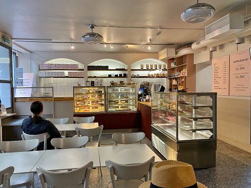 Inside cafe    at Kakkugalleria - Fredrikinkatu in Helsinki